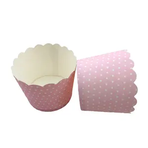 Polka-dot Muffin Cupcakes Paper Cups Oven Resistant Baking Non-paper Steamed Muffin Cups