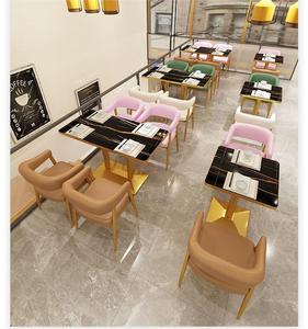 Ánh Sáng Sang Trọng Phong Cách Phương Tây Nhà Hàng Gian Hàng Bàn Sofa Và Ghế Kết Hợp Tùy Chỉnh Phục Vụ Nhà Trà Nhà Hàng Ăn Bộ - Product Image 6