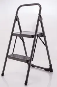 2 Steps 150kgs Steel Ladder For Indoor And Outdoor Portable Climbing Folding Ladders