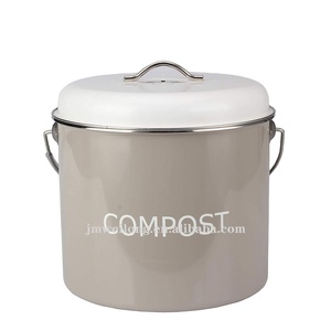 Indoor Countertop Stainless Steel Metal Kitchen Compost bin
