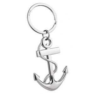 Porte-clés vintage en métal avec ancre, logo personnalisable, ouvre-bouteille, porte-clés personnalisé - Product Image 1