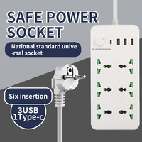 Multiprise universelle standard UK US EU à trous ronds pour usage domestique