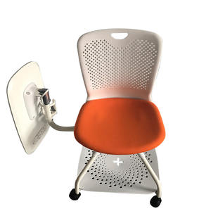 Commerciële Meubels Plastic Home School College Student Studie Indoor Stoel Met Inklapbare Schrijfblok - Product Image 3