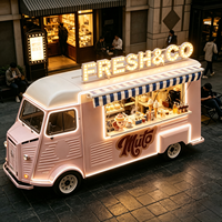 Remorque à glace pilée hawaïenne personnalisée avec machine à glace pilée professionnelle pour les entreprises de desserts tropicaux et les événements en plein air