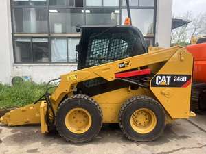 Minicargadora de ruedas Caterpillar CAT 246D de segunda mano barata con cubo de 3 toneladas, recién disponible en Shanghai - Product Image 2