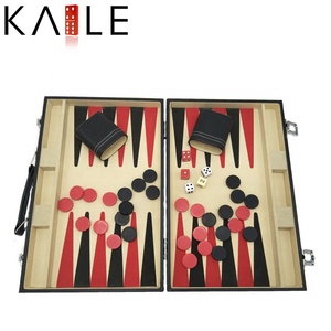 Set di Backgammon Personalizzato di Alta Qualità con Tabellone in Pelle Produzione di Fabbrica - Product Image 2
