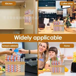 Estante de Pared de Madera para Pajitas, 1 Nivel, con Ventosa, Organizador de Cocina, Estante de Almacenamiento para Uso en Encimeras del Hogar - Product Image 5
