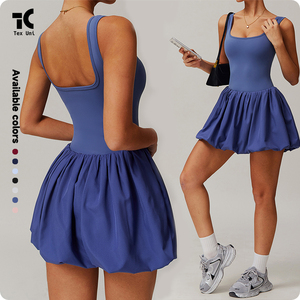 Vestido <span class=keywords><strong>DE</strong></span> TENIS deportivo para correr al aire libre con capa base antideslizante dos en uno - Product Image 3