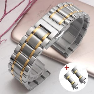 Correa de reloj de acero inoxidable sólido de extremo plano de arco para correa de cierre de mariposa <span class=keywords><strong>Tissot</strong></span> 12 13 14 15 16 17 18 19 20 21 22 23 24mm Universal - Product Image 6