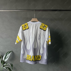 Best-Selling Vintage Oversized <b>Animal</b> Print Polyester/Cotton Jersey Adult Men's Soccer Team T-Shirt Uniform Short Sleeve Crop - Product Image 6