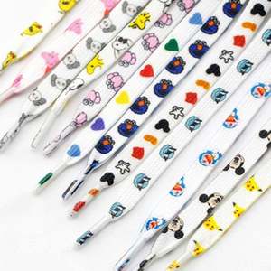 Cordones de Zapatos Deportivos de Alta Resistencia, Impresos en Poliéster, Accesorios para Calzado, Alta Calidad, Nuevos, Personalizados, Planos, Trenzados y Encerados - Product Image 5