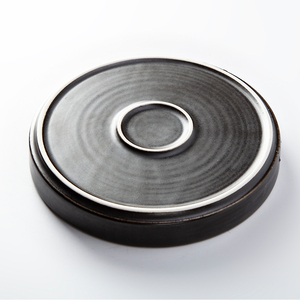 Plato Redondo Esmaltado Estilo Japonés, Resistente a Altas Temperaturas, para Servir Filetes, Postres, Pan, Plato Negro <span class=keywords><strong>de</strong></span> Cerámica y <span class=keywords><strong>Porcelana</strong></span> - Product Image 6