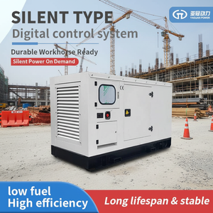 גנרטור דיזל שקט YAG-30GF 30 קילוואט 38 קילוואט-אמפר, התנעה אוטומטית של סטמפורד, מערכת העברת חשמל אוטומטית (ATS), חד פאזי, 110-480 וולט, 50/60 הרץ, 1500 סל\\\"ד, נייד - Product Image 1