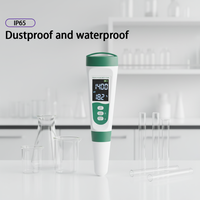 Testeur numérique EC et pH-mètre WANBANG avec fonction vocale 5 en 1, testeur de salinité, pH, température, EC et TDS pour piscine