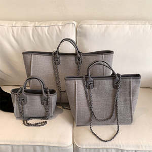 Bolso de Mano de Moda Personalizado al por Mayor 2026, Bolso de Hombro de Compras, Bolso de Lona para Mujer - Product Image 5