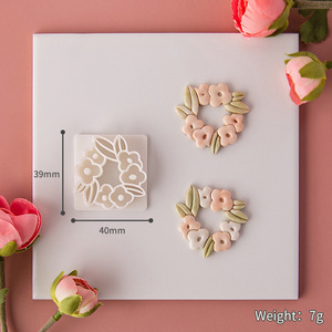 Sello DE CORTADOR de arcilla de guirnalda alta para flores de resina epoxi de polímero herramientas de plástico desechables para hacer pendientes colgantes broche bolsa - Product Image 6