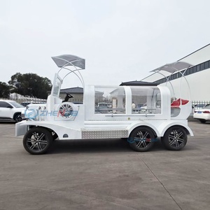 Carro Fúnebre Eléctrico de Lujo Zhenda en Oferta, con Ataúd Moderno, Llantas de Goma Sólida, 6 Ruedas, Origen Henan - Product Image 1