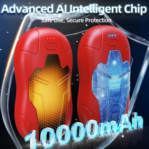 เครื่องทำความร้อนมือแบบพกพา สองด้าน ใช้พอร์ต USB ให้ความร้อนเร็ว ความจุแบตเตอรี่ 10000mAh ชาร์จซ้ำได้ เหมาะสำหรับกิจกรรมกลางแจ้ง - Product Image 5
