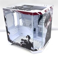 Boîtier de refroidissement pour PC personnalisé Wan Jia, tour moyenne, construction métallique à visibilité sur trois côtés, prend en charge les cartes mères ATX, en stock