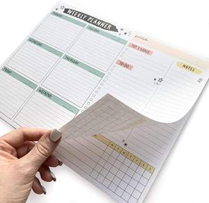 Bloc de notas para planificador semanal, 8,5x11, 52 hojas, organizador, rastreador de hábitos, <span class=keywords><strong>horario</strong></span> diario - Product Image 2