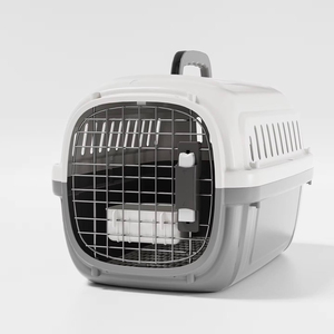 Cage <span class=keywords><strong>de</strong></span> <span class=keywords><strong>transport</strong></span> pour animaux <span class=keywords><strong>de</strong></span> compagnie, approuvée par les compagnies aériennes, écologique, portable, 51*35*31cm, <span class=keywords><strong>en</strong></span> PP et acier inoxydable, pour chat et <span class=keywords><strong>chien</strong></span> - Product Image 5