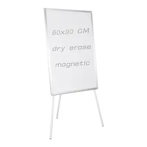Factory Direct Triangle 60x90 Stand Whiteboard Portable Simple Whiteboard Multifunctional Small Whiteboard With Pen Tray