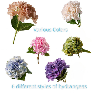 Bán Buôn Sáu Nhiều Màu PU Cảm Ứng Tú Cầu Cho Đám Cưới Backdrop Thương Mại Không Gian Hiển Thị Giáng Sinh Nhân Tạo Hoa Tùy Chỉnh - Product Image 2