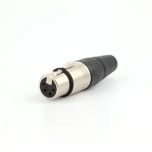 XLR Cannon 3pin 4pin ตัวเชื่อมต่อชายหญิงการใช้วิดีโอเสียง