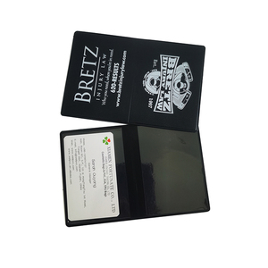 Portatarjetas de seguro de plástico PVC barato personalizado, portadocumentos de seguro de coche de Vinilo Suave - Product Image 2