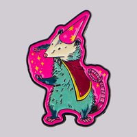 Broche en émail amusante en forme d'opossum mignon, épingles de revers, badges pour sacs à dos, accessoires vestimentaires, bijoux de mode, cadeau pour amis