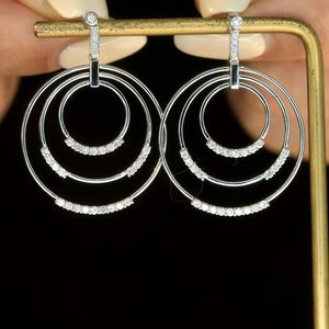 Pendientes de Novia Xinfly de Lujo en Oro de 18k con Corte Brillante Redondo Natural Color H, Hipoalergénicos y Duraderos para Piel Sensible - Product Image 1