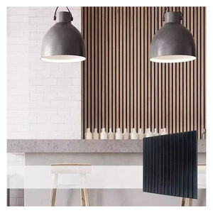 Акустические панели SHENGTAI из современных деревянных реек для звукоизоляции и декоративной отделки стен в гостиной, спальне, студии - Product Image 6