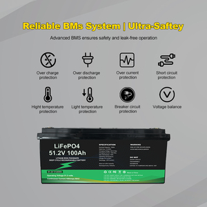 Paquete de Baterías de Iones de Litio de 12V 200AH, Batería de Plomo-Ácido de 12.8V 25.6V 100AH, Paquete de 100Ah para un Mejor Rendimiento - Product Image 3