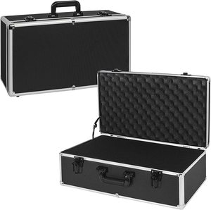 Étui de <span class=keywords><strong>transport</strong></span> rigide en aluminium simple et luxueux pour système de micro sans fil et équipement photo, stockage et <span class=keywords><strong>transport</strong></span> durables - Product Image 1