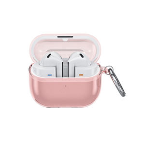 Funda transparente de TPU suave para <span class=keywords><strong>Samsung</strong></span> <span class=keywords><strong>Galaxy</strong></span> <span class=keywords><strong>Buds</strong></span> 3 <span class=keywords><strong>Pro</strong></span> con funda para auriculares con mosquetón - Product Image 4