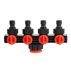 4-Way Plastic Quick Thread Tap Connectors <strong>Hose</strong> <strong>Pipe</strong> <strong>Splitter</strong> for Agricultural Drip Irrigation Garden Watering Equipment - Product Image 1
