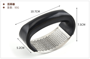Presse à <span class=keywords><strong>ail</strong></span> en acier inoxydable, coupe-<span class=keywords><strong>ail</strong></span> électrique avec poignée colorée - Product Image 4