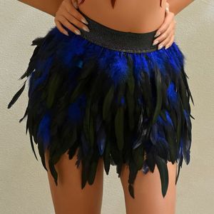 Amazing Feather Skirts for Erotic Carnival <strong>Burning</strong> <strong>Man</strong> Halloween Latin Dance Tap Dance Ballroom Dance Bar DJ <strong>Costumes</strong> - Product Image 2