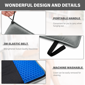 Cojín de Asiento Tejido Personalizado con Espuma Viscoelástica Suave y Funda Extraíble para Uso Diario - Product Image 4