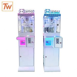 Arcade machine High Quality Mini Arcade Game Center Coin-Operated Claw Crane Machine Metal Wood Construction <b>Clip</b> Prize Vending - Product Image 1
