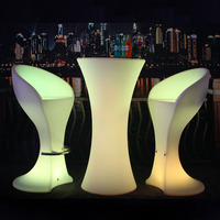 Ensemble modulaire LED pour boîte de nuit Mobilier de comptoir de bar portable en plastique
