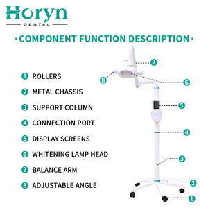 Machine <span class=keywords><strong>de</strong></span> blanchiment LED professionnelle <span class=keywords><strong>de</strong></span> haute qualité avec lampe <span class=keywords><strong>de</strong></span> blanchiment des <span class=keywords><strong>dents</strong></span> à lumière bleue froide 60W à écran tactile - Product Image 6