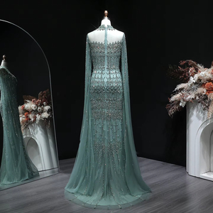 Vestido <span class=keywords><strong>de</strong></span> Noche <span class=keywords><strong>de</strong></span> Lujo Jancember LSZ150, Estilo Sirena con Cuentas, Vestido <span class=keywords><strong>de</strong></span> Gala con Lentejuelas para <span class=keywords><strong>Fiesta</strong></span> Formal - Product Image 4