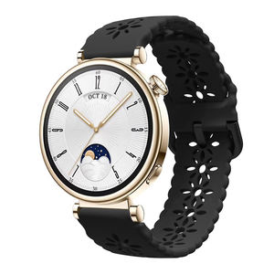 <span class=keywords><strong>Bracelet</strong></span> de <span class=keywords><strong>montre</strong></span> intelligente en silicone pour <span class=keywords><strong>femme</strong></span>, 18 mm, tendance, compatible <span class=keywords><strong>Garmin</strong></span> Venu 3S/2S Vivoactive 4S, boucle à ardillon, design sport, <span class=keywords><strong>bracelet</strong></span> de sport - Product Image 3