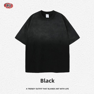 ผู้ผลิตเสื้อยืด ขายส่งเสื้อยืดทรงหลวม น้ำหนักมาก 270 กรัม พิมพ์โลโก้แบรนด์ตามสั่ง เสื้อยืดเปล่าสำหรับผู้ชาย - Product Image 1