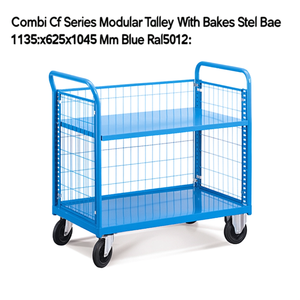 Carro Modular Fami Combi Serie CF con Frenos, Base de Acero, 1135x625x1045 mm, Azul RAL5012 - Product Image 3