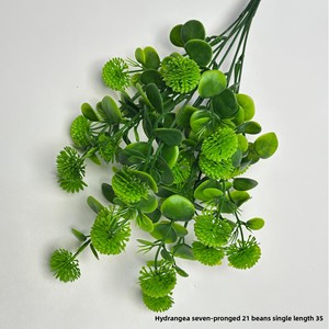 Petite plante artificielle en plastique de type fougère verte pour la décoration de la maison, les mariages, les accessoires de photographie en extérieur - Product Image 2