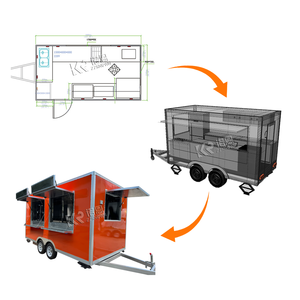 Chariots de nourriture mobiles personnalisés 2025, chariots de nourriture pour chiens, chariots de nourriture pour pizza, chariots de nourriture mobiles, remorques de nourriture mobiles - Product Image 6