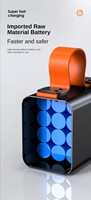 Batterie externe de boîtier en métal à charge rapide haute capacité 60000mah avec sangle de lampe de poche pour ordinateur portable et iPad