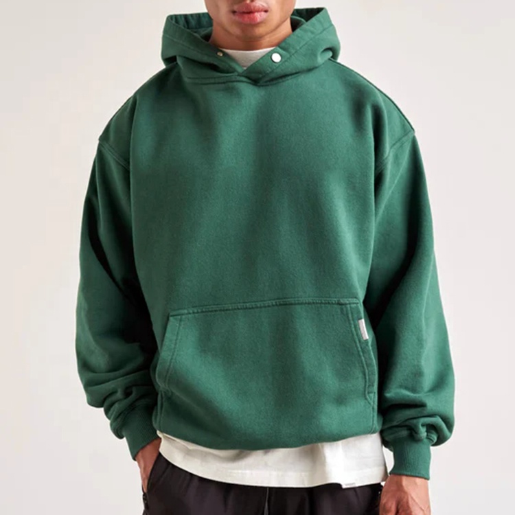 Cotton Heavyweight Printed Washed Hoodie